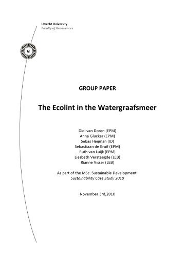 The Ecolint in the Watergraafsmeer
