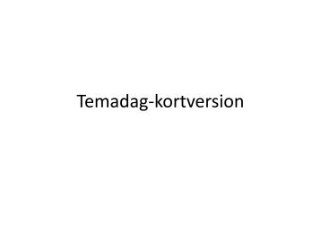 Lisbeth Tranebjærgs oplæg - Center for Høretab