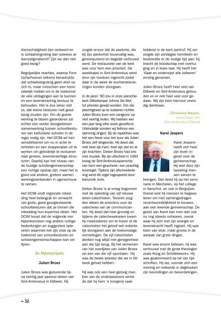 Beleids- en informatieblad Aar el • Nieuwe permanent ... - Kerknet