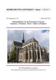 Klik hier. - Protestantse Gemeente Ginneken