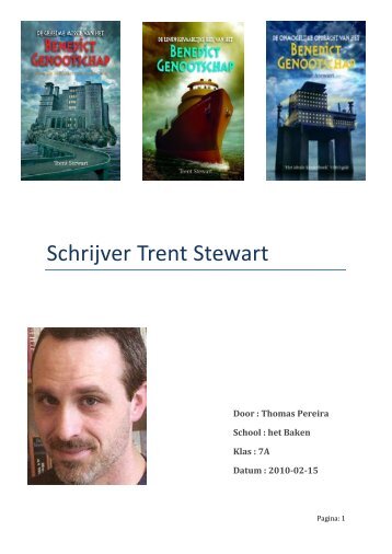 Schrijver Trent Stewart - Eduboek.nl