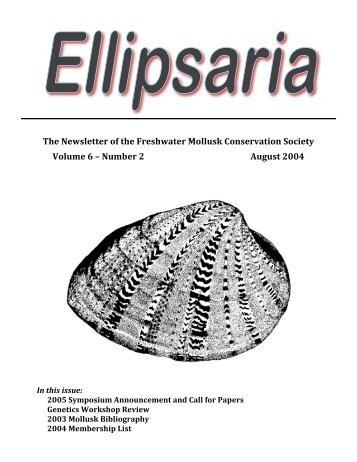 August 2004 - FMCS-Freshwater Mollusk Conservation