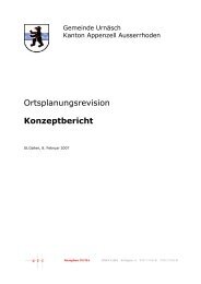 Ortsplanungsrevision Konzeptbericht - Urnäsch