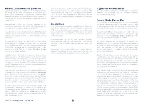 download hier de brochure 2012 - 2013 - Cultuureducatie Leiden