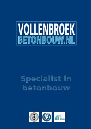 Vollenbroek brochure - Vollenbroek betonbouw