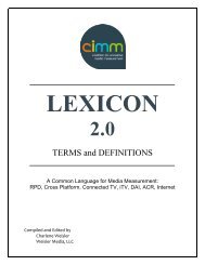 LEXICON 2.0 - CIMM