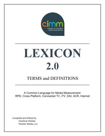 LEXICON 2.0 - CIMM