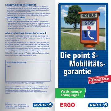 Die point S- Mobilitäts- garantie