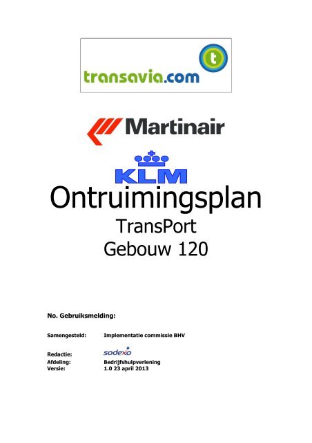 130506 - Ontruimingsplan 23 april - KLM