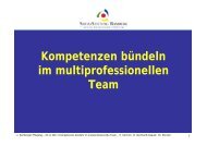 Kompetenzen bündeln im multiprofessionellen Team