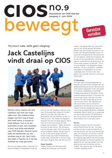 Jack Castelijns vindt draai op CIOS - ROC Nova College