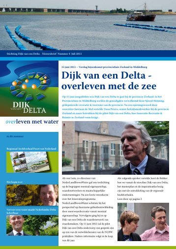 Nieuwsbrief nummer 4 juli 2011 - Dijk van een Delta