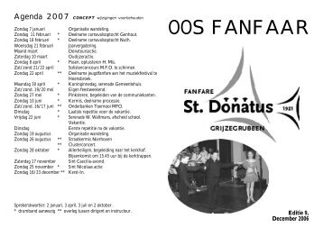 Infobulletin, editie 9 - Fanfare St. Donatus Grijzegrubben