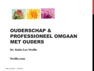 Presentatie Dr. Katie-Lee Weille - Dr. GJ van Hoytema Stichting