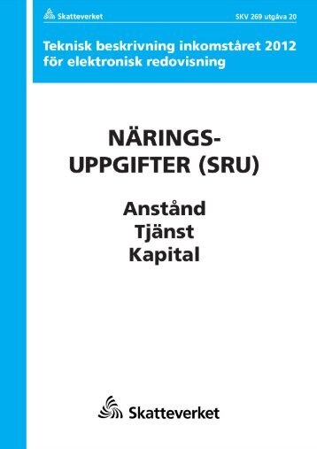 SKV269 Utgåva 20 0 (146) Framsida - Skatteverket