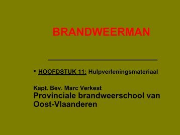 Hulpverleningsmaterieel[pdf, 1693kb] - Provinciale Brandweerschool