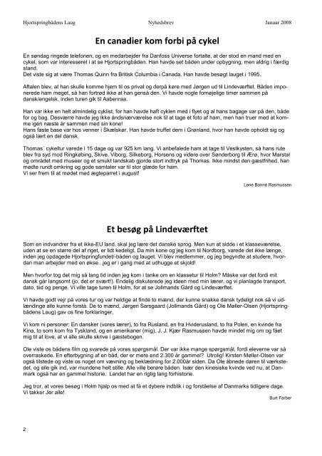 Nyhedsbrev 2008 13. år nr. 1 - Hjortspringbådens Laug