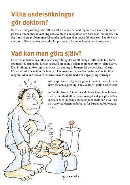 Frågor och svar om sängvätning - Sangvatning.nu