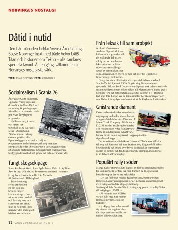 Dåtid i nutid - Norvinges Transport