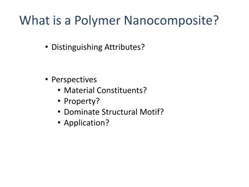Advanced polymer nanocomposites: novel properties and applications