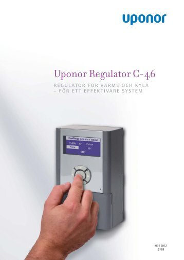 Uponor Regulator C-46 -Teknisk information - Uponor AB