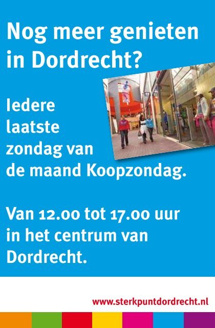 De smaken van Dordrecht - VVV Zuid-Holland Zuid