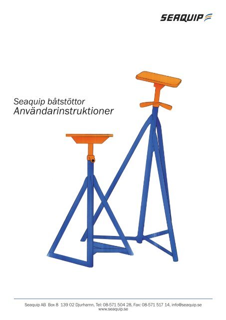 Användarinstruktioner - Seaquip