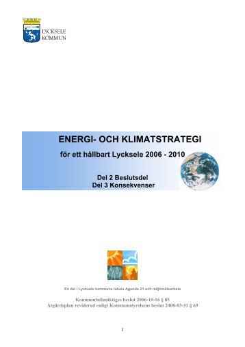 ENERGI- OCH KLIMATSTRATEGI