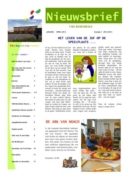 Nieuwsbrief Pasen - Scholengemeenschap KBO Sint-Lieven