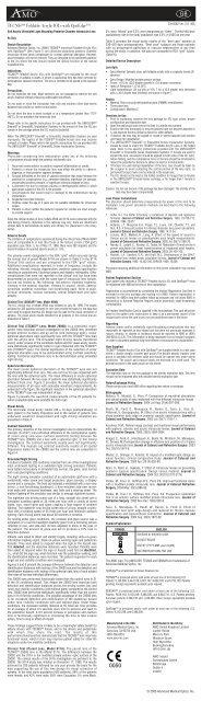 Data Sheet AMO Array Posterior Chamberio IOLs with UV Absorber ...