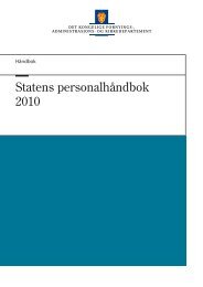 Statens personalhåndbok 2010 (pdf, 1,65 Mb) - Regjeringen.no