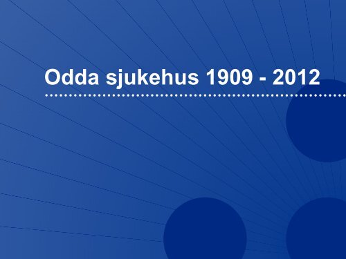 Odda sjukehus - Helse Vest