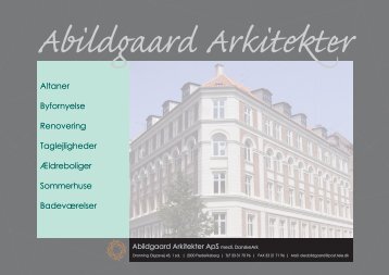 Altaner Byfornyelse Renovering Taglejligheder Ældreboliger ...