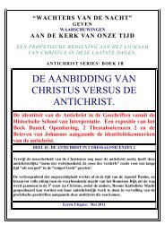 de aanbidding van christus versus de antichrist. - Watchmen of the