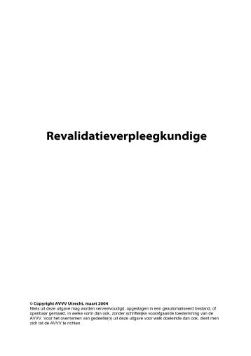 Revalidatieverpleegkundige - Verpleegkundigen & Verzorgenden ...