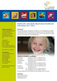 Praktische schoolgids Mytylschool Eindhoven Schooljaar ... - SSOE
