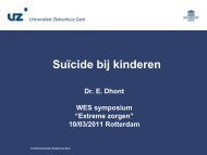 Suïcide bij kinderen - WES-Rotterdam