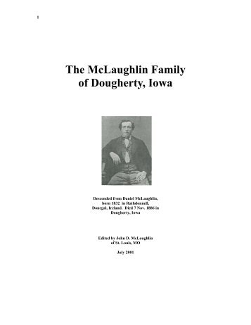 The Mclaughlin Family of Dougherty, Iowa