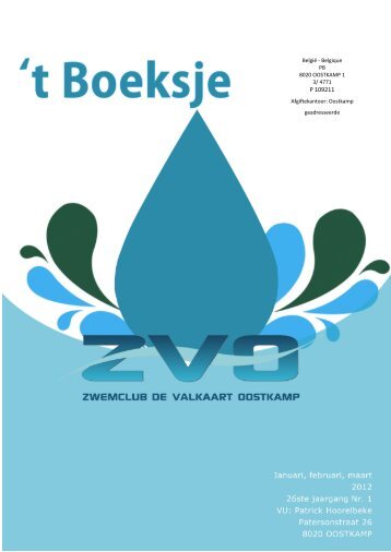 t Boeksje januari 2012 - Zwemclub Valkaart Oostkamp