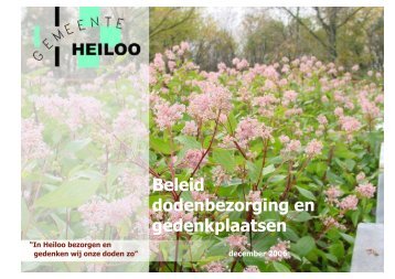 beleidsdocument gemeente Heiloo - Jan Klop