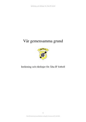 Vår gemensamma grund - Svenskalag.se