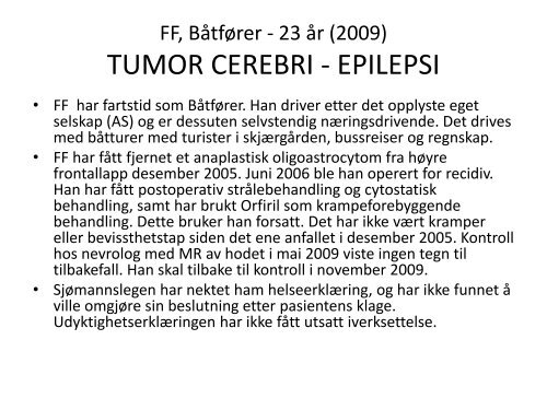 Gruppeoppgaver - plenumsoppgaver GRK 26 MAR ... - Helse Bergen