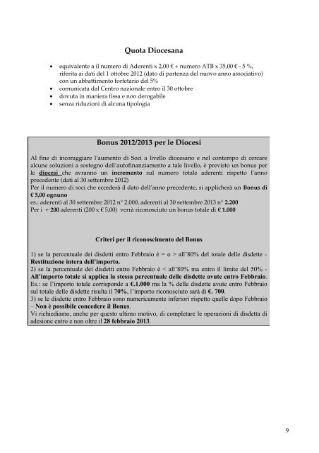 Note e istruzioni tecniche - Azione Cattolica Italiana