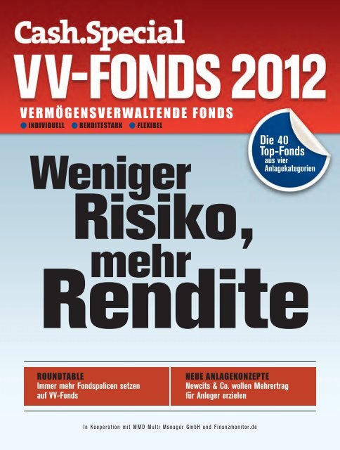 Cash.Special VV-Fonds 2012 - Finanznachrichten auf Cash.Online