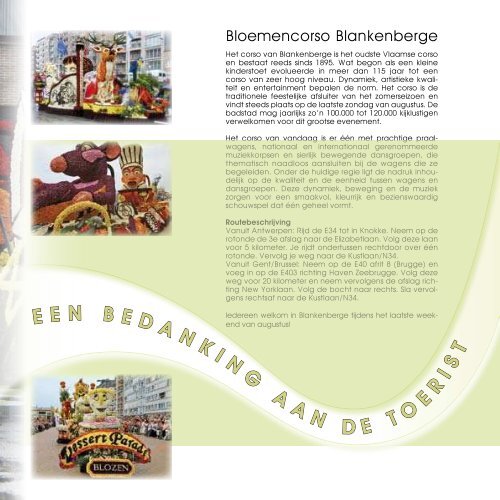 De officiële brochure. - Kleine Bloemenstoet