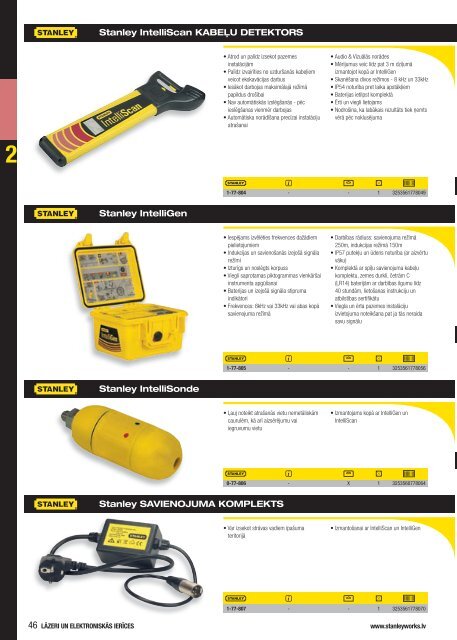 Lāzeri un eLektroniskās ierīces - Stanley