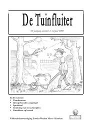 De Tuinfluiter nr. 1 voorjaar 2008 - Zwn Volkstuinen