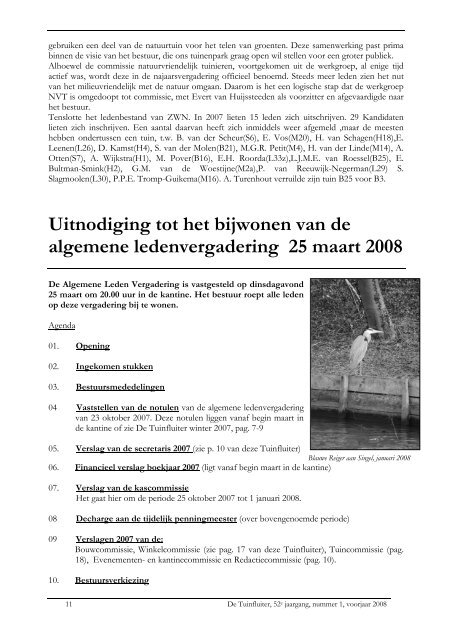 De Tuinfluiter nr. 1 voorjaar 2008 - Zwn Volkstuinen