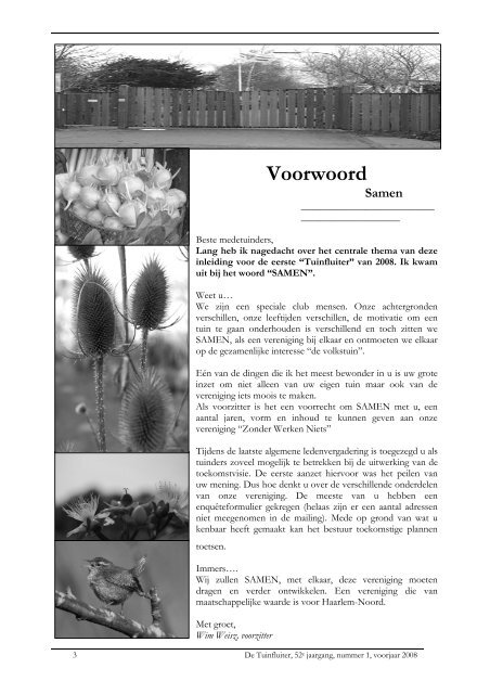 De Tuinfluiter nr. 1 voorjaar 2008 - Zwn Volkstuinen