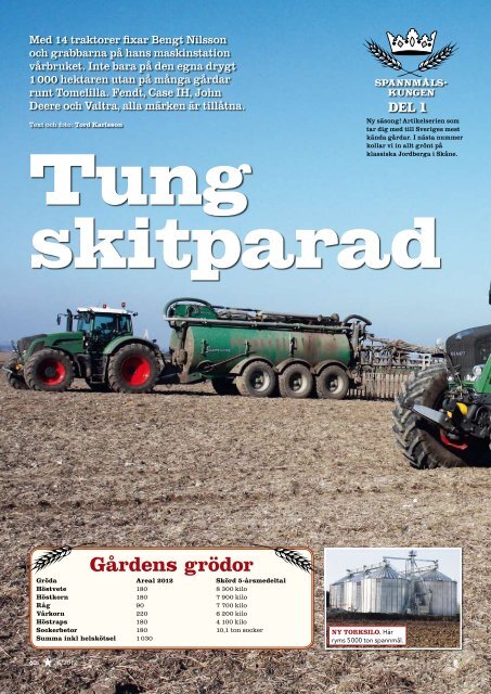 Gårdens grödor - Bengt Nilssons Maskinstation AB